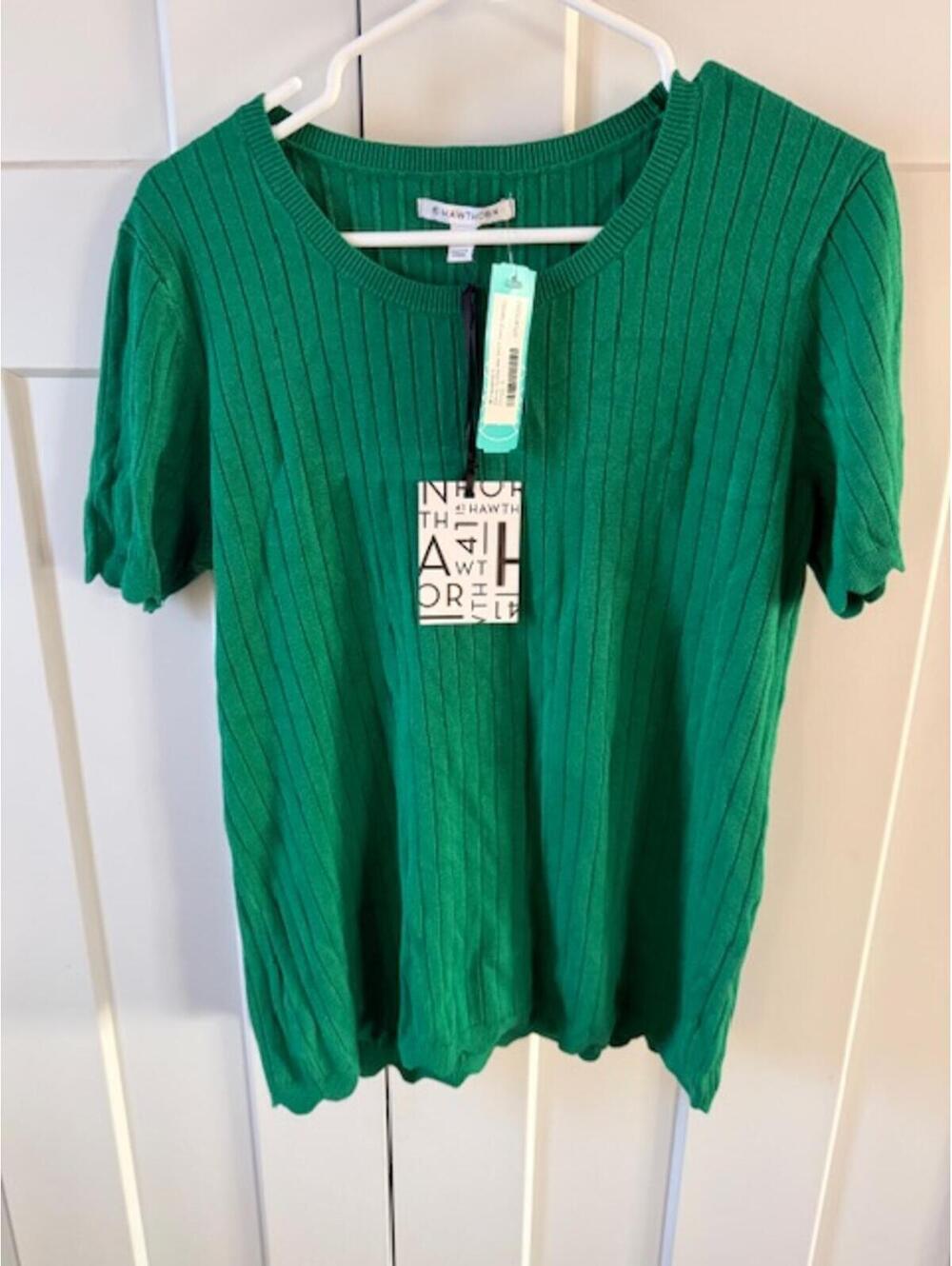 NWT Green short sleeve 41 Hawthorn sweater size Large- Stitch Fix